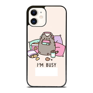 PUSHEEN CAT I'M BUSY iPhone 12 Case Cover