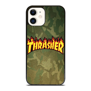 THRASHER CAMO SKATEBOARD MAGAZINE iPhone 12 Case Cover