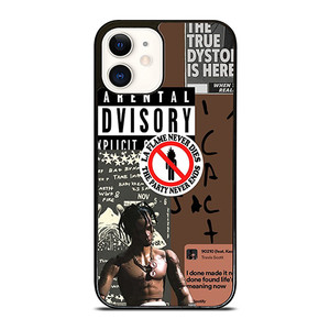 TRAVIS SCOTT RAPPER PARENTAL ADVISORY iPhone 12 Case Cover TRAVIS SCOTT RAPPER PARENTAL ADVISORY iPhone 12 Case Cover