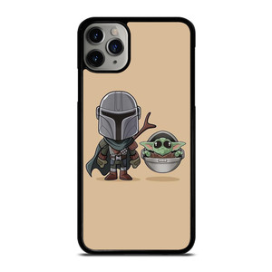 BABY YODA AND MANDALORIAN STAR WARS CUTE iPhone 11 Pro Max Case Cover