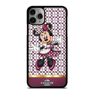 COACH NEW YORK LOGO MINNIE MOUSE DISNEY iPhone 11 Pro Max Case Cover