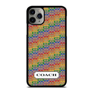 COACH NEW YORK LOGO PATTERN COLORFULI CONS iPhone 11 Pro Max Case Cover