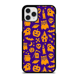 HAPPY HALLOWEEN PURPLE PATTERN iPhone 11 Pro Case Cover