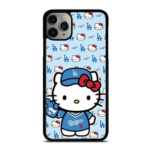 HELLO KITTY LA DODGERS LOS ANGELES BASEBALL iPhone 11 Pro Max Case Cover