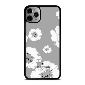 KATE SPADE NEW YORK LOGO FLORAL GRAY iPhone 11 Pro Max Case Cover