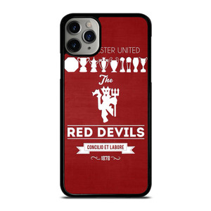 MANCHESTER UNITED FC LOGO FOOTBALL RED DEVILS iPhone 11 Pro Max Case Cover