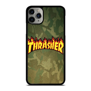 THRASHER CAMO SKATEBOARD MAGAZINE iPhone 11 Pro Max Case Cover