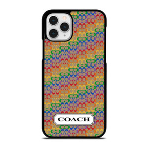 COACH NEW YORK LOGO PATTERN COLORFULI CONS.jpg iPhone 11 Pro Case Cover