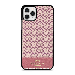 COACH NEW YORK LOGO PINK EMBLEM PATTERN.jpg iPhone 11 Pro Case Cover