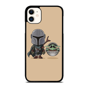 BABY YODA AND MANDALORIAN STAR WARS CUTE iPhone 11 Case Cover