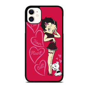 BETTY BOOP EAT YOUR HEART iPhone 11 Case Cover BETTY BOOP EAT YOUR HEART iPhone 11 Case Cover