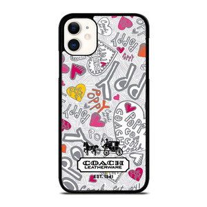COACH NEW YORK LOGO POPPY COLORFUL iPhone 11 Case Cover
