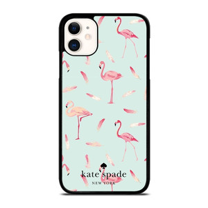KATE SPADE NEW YORK LOGO FLAMINGOS iPhone 11 Case Cover