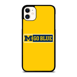 MICHIGAN WOLVERINES GO BLUE UNIVERSITY FOOTBALL LOGO iPhone 11 Case Cover