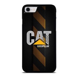 CATERPILLAR TRACTOR LOGO YELLOW METAL TRIPE iPhone SE 2022 Case Cover