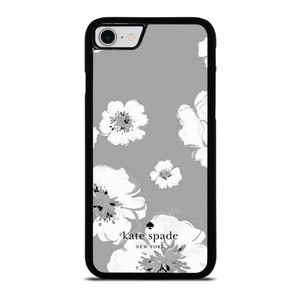 KATE SPADE NEW YORK LOGO FLORAL GRAY iPhone SE 2022 Case Cover