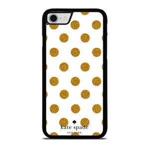 KATE SPADE NEW YORK LOGO GOLDEN POLKADOTS iPhone SE 2022 Case Cover KATE SPADE NEW YORK LOGO GOLDEN POLKADOTS iPhone SE 2022 Case Cover