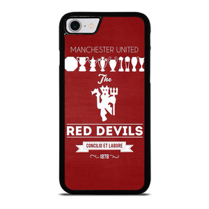 MANCHESTER UNITED FC LOGO FOOTBALL RED DEVILS iPhone SE 2022 Case Cover