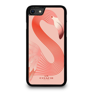 COACH NEW YORK LOGO FLAMINGO ICON iPhone SE 2020 Case Cover