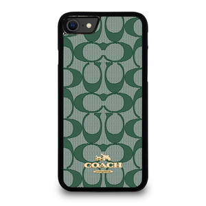 COACH NEW YORK LOGO GREEN ICONS iPhone SE 2020 Case Cover