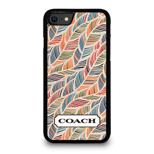 COACH NEW YORK LOGO MONOGRAM SEAMLESS PATTERN iPhone SE 2020 Case Cover