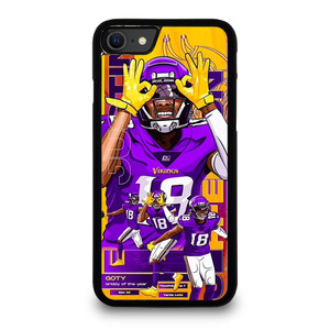JUSTIN JEFFERSON MINNESOTA VIKINGS NFL iPhone SE 2020 Case Cover JUSTIN JEFFERSON MINNESOTA VIKINGS NFL iPhone SE 2020 Case Cover