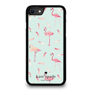 KATE SPADE NEW YORK LOGO FLAMINGOS iPhone SE 2020 Case Cover