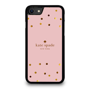 KATE SPADE NEW YORK LOGO PINK GOLDEN POLKADOTS iPhone SE 2020 Case Cover KATE SPADE NEW YORK LOGO PINK GOLDEN POLKADOTS iPhone SE 2020 Case Cover