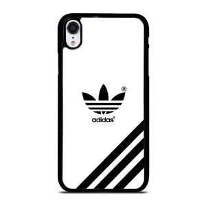 ADIDAS LOGO WHITE CLASSIC STRIPES iPhone XR Case Cover