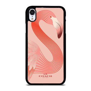 COACH NEW YORK LOGO FLAMINGO ICON iPhone XR Case Cover