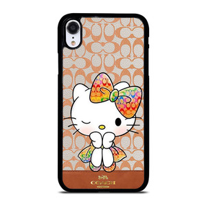 COACH NEW YORK LOGO HELLO KITTY iPhone XR Case Cover