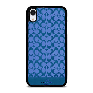 COACH NEW YORK LOGO PATTERN BLUE EMBLEM iPhone XR Case Cover