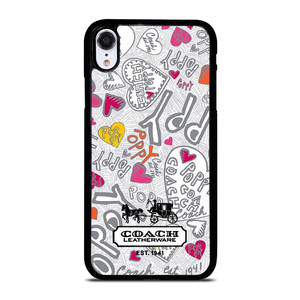 COACH NEW YORK LOGO POPPY COLORFUL iPhone XR Case Cover