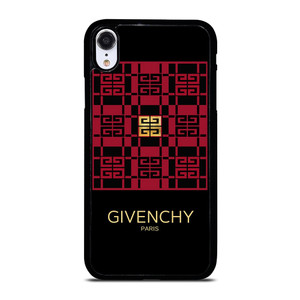 GIVENCHY PARIS LOGO RED GOLD iPhone XR Case Cover