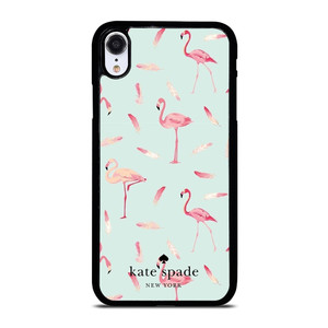 KATE SPADE NEW YORK LOGO FLAMINGOS iPhone XR Case Cover