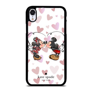 KATE SPADE NEW YORK LOGO MICKEY MINNEY MOUSE DISNEY KISS iPhone XR Case Cover