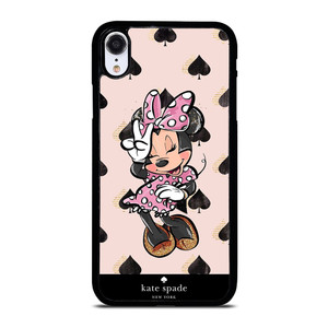 KATE SPADE NEW YORK LOGO MINNIE MOUSE DISNEY iPhone XR Case Cover
