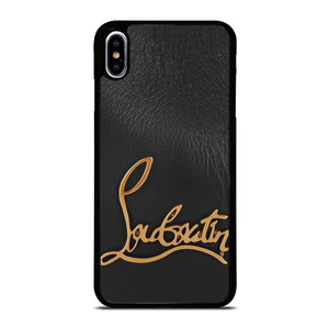 CHRISTIAN LOUBOUTIN LOGO LEATHER iPhone XS Max Case Cover CHRISTIAN LOUBOUTIN LOGO LEATHER iPhone XS Max Case Cover