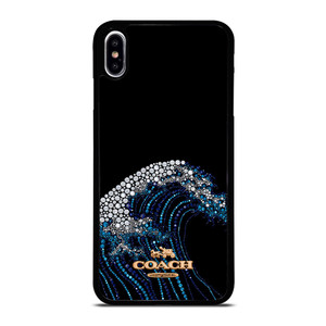 COACH NEW YORK LOGO DIAMOND WAVE iPhone XS Max Case Cover COACH NEW YORK LOGO DIAMOND WAVE iPhone XS Max Case Cover