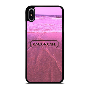 COACH NEW YORK LOGO PINK BEACH iPhone XS Max Case Cover COACH NEW YORK LOGO PINK BEACH iPhone XS Max Case Cover