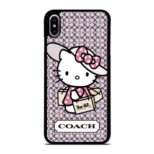 HELLO KITTY X COACH NEW YORK LOGO iPhone XS Max Case Cover