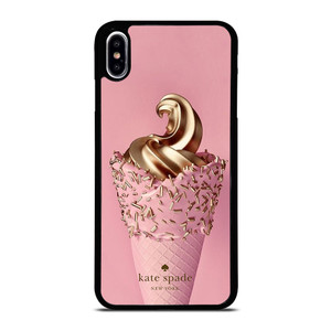 KATE SPADE NEW YORK LOGO GOLDEN ICE CREAM iPhone XS Max Case Cover