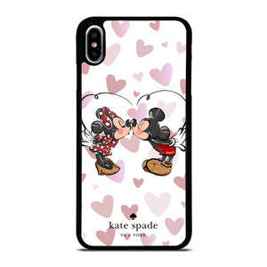 KATE SPADE NEW YORK LOGO MICKEY MINNEY MOUSE DISNEY KISS iPhone XS Max Case Cover
