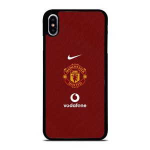 MANCHESTER UNITED FC LOGO FOOTBALL VODAFONE JERSEY iPhone XS Max Case Cover