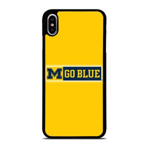 MICHIGAN WOLVERINES GO BLUE UNIVERSITY FOOTBALL LOGO iPhone XS Max Case Cover
