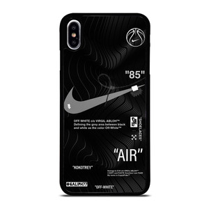OFF-WHITE NIKE AIR JORDAN BLACK iPhone XS Max Case Cover