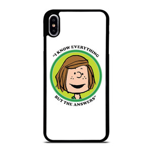 PEPPERMINT PATTY THE PEANUTS iPhone XS Max Case Cover