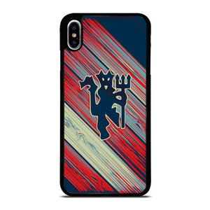 RED DEVILS MANCHESTER UNITED FC FOOTBALL CLUB LOGO iPhone XS Max Case Cover