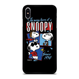 SNOOPY FACES THE PEANUTS CARTOON iPhone XS Max Case Cover
