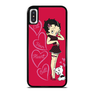 BETTY BOOP EAT YOUR HEART iPhone X / XS Case Cover
